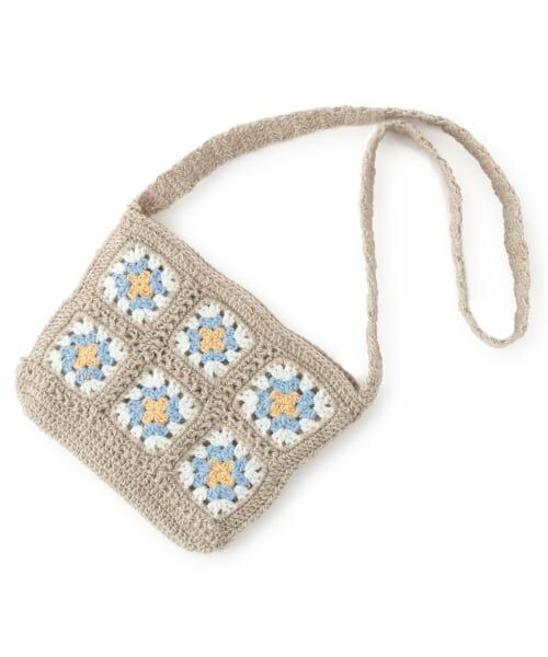 petit main / プティマイン ショルダーバッグ | クロシェポシェット（ベージュ）