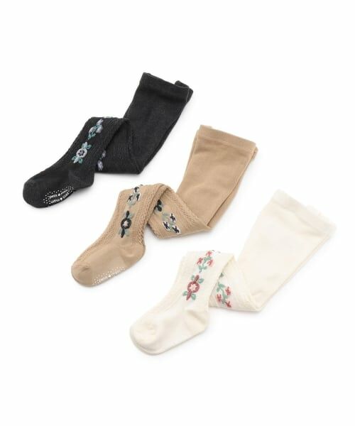 petit main / プティマイン ストッキング・タイツ・その他 | フラワージャガードタイツ | 詳細6