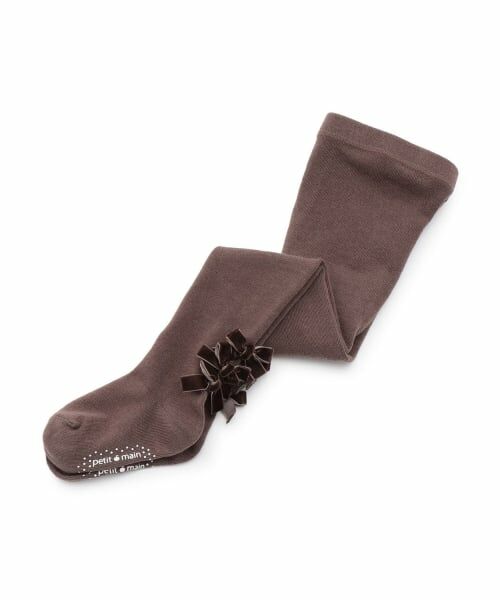 petit main / プティマイン ストッキング・タイツ・その他 | プチリボンタイツ（モカ茶）
