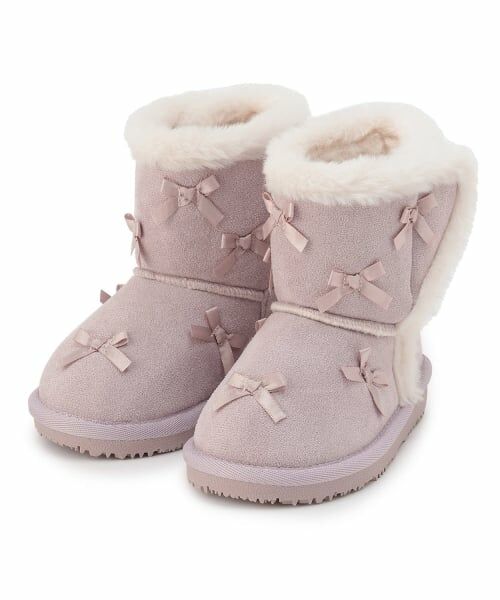 petit main / プティマイン ブーツ（ショート丈） | リボンムートン（ラベンダー）