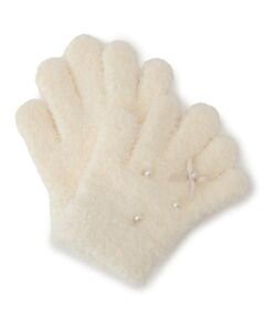 petit main / プティマイン 手袋 | パールリボン手袋