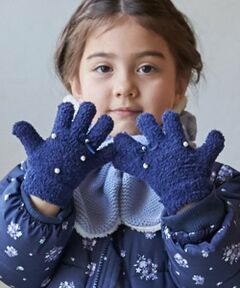 petit main / プティマイン 手袋 | パールリボン手袋