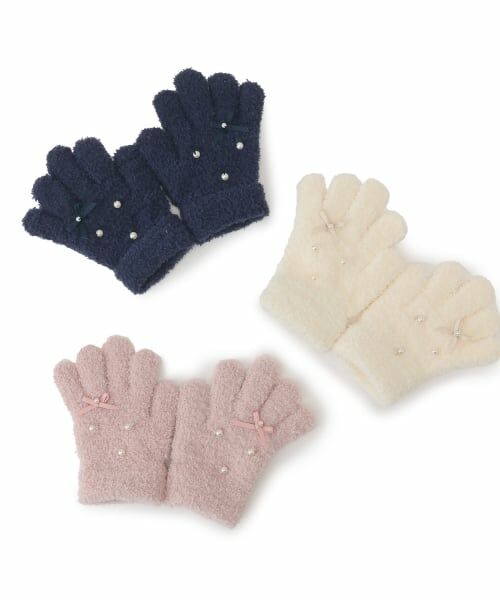 petit main / プティマイン 手袋 | パールリボン手袋 | 詳細4