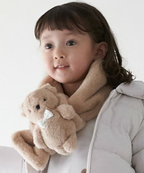 petit main / プティマイン マフラー・ショール・スヌード・ストール | ププテテマフラー（薄ベージュ）