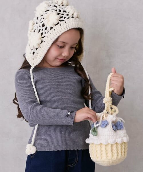 petit main / プティマイン ショルダーバッグ | ニットケーキポシェット | 詳細1