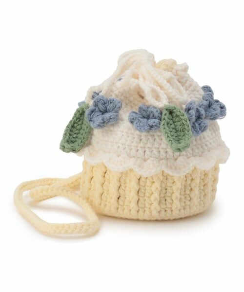 petit main / プティマイン ショルダーバッグ | ニットケーキポシェット（クリーム）