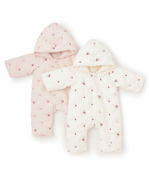 petit main / プティマイン ベビー・キッズウエア | 【GIRLS】モチーフキルトジャンプスーツ | 詳細10