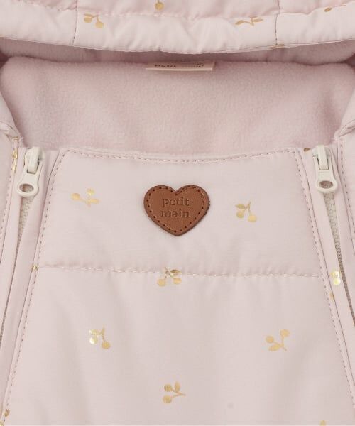 petit main / プティマイン ベビー・キッズウエア | 【リンク】チェリー総柄2WAYジャンプスーツ | 詳細4