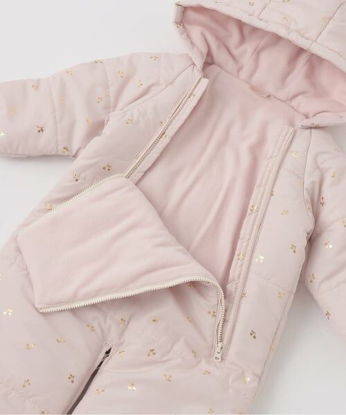 petit main / プティマイン ベビー・キッズウエア | 【リンク】チェリー総柄2WAYジャンプスーツ | 詳細5