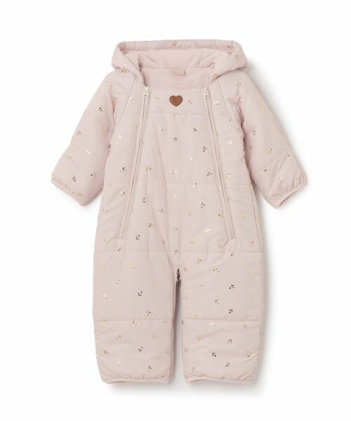 petit main / プティマイン ベビー・キッズウエア | 【リンク】チェリー総柄2WAYジャンプスーツ（ライト ピンク）