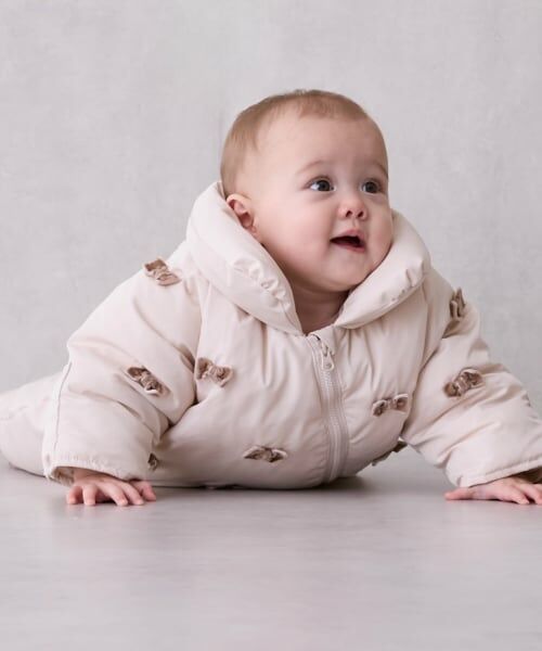 petit main / プティマイン ベビー・キッズウエア | 【リンク】ちびリボンジャンプスーツ | 詳細1