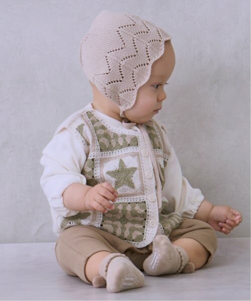 petit main / プティマイン ベビー・キッズグッズ | ニットボンネット | 詳細6