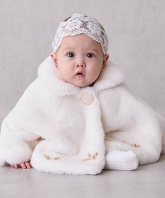 petit main / プティマイン ベビー・キッズウエア | 2WAY衿リボンファーケープ