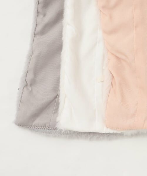 petit main / プティマイン ベビー・キッズウエア | 2WAY衿リボンファーケープ | 詳細10