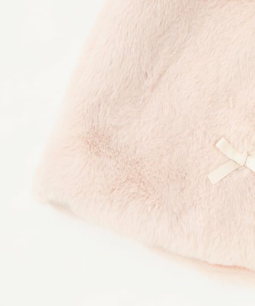 petit main / プティマイン ベビー・キッズウエア | 2WAY衿リボンファーケープ | 詳細8