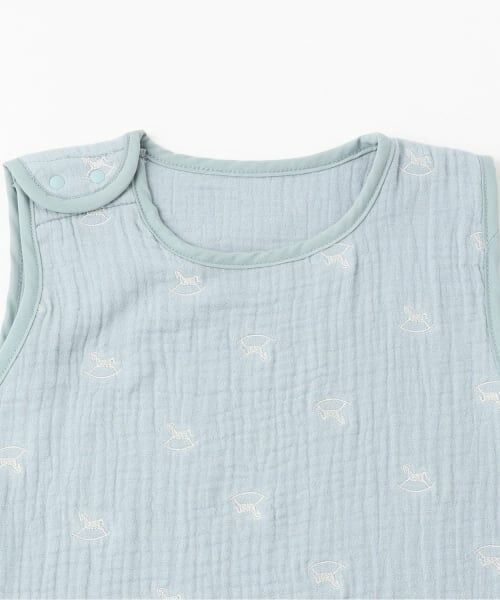 petit main / プティマイン ベビー・キッズウエア | 刺しゅう6重ガーゼスリーパー | 詳細2