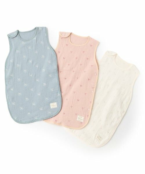 petit main / プティマイン ベビー・キッズウエア | 刺しゅう6重ガーゼスリーパー | 詳細7