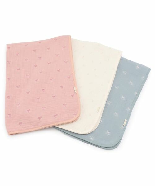petit main / プティマイン ベビー・キッズグッズ | 刺しゅう6重ガーゼブランケット | 詳細3
