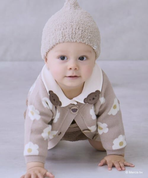 petit main / プティマイン ベビー・キッズウエア | 【dick bruna】花柄ニットカーディガン | 詳細1