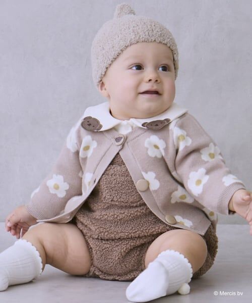 petit main / プティマイン ベビー・キッズウエア | 【dick bruna】花柄ニットカーディガン | 詳細2