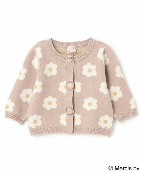 petit main / プティマイン ベビー・キッズウエア | 【dick bruna】花柄ニットカーディガン | 詳細4