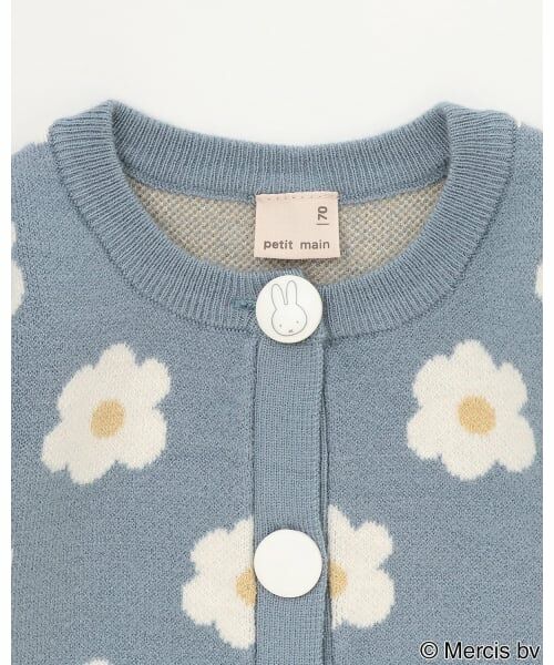 petit main / プティマイン ベビー・キッズウエア | 【dick bruna】花柄ニットカーディガン | 詳細7