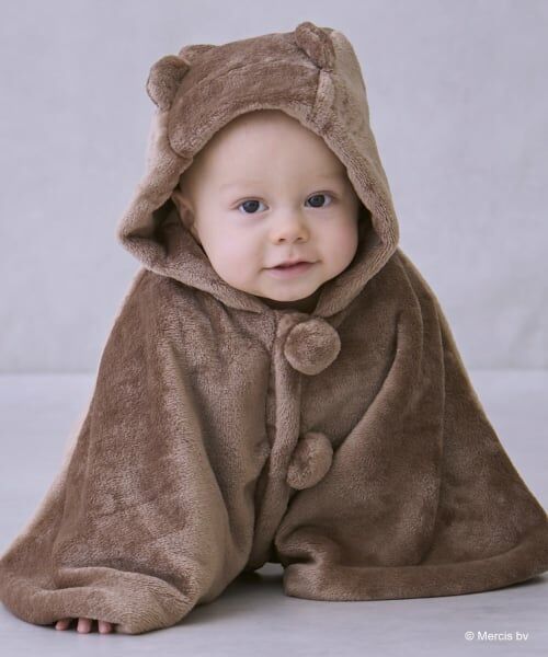 petit main / プティマイン ベビー・キッズウエア | 【dick bruna】耳つきケープ（茶）