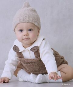 petit main / プティマイン ベビー・キッズウエア | 【dick bruna】衿付きロンパース＋ボアサロペセット