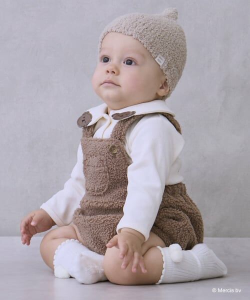 petit main / プティマイン ベビー・キッズウエア | 【dick bruna】衿付きロンパース＋ボアサロペセット | 詳細2