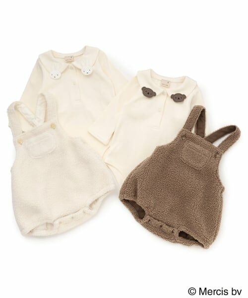 petit main / プティマイン ベビー・キッズウエア | 【dick bruna】衿付きロンパース＋ボアサロペセット | 詳細20