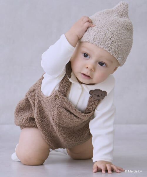 petit main / プティマイン ベビー・キッズウエア | 【dick bruna】衿付きロンパース＋ボアサロペセット | 詳細3