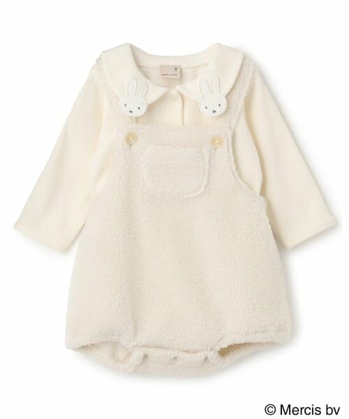 petit main / プティマイン ベビー・キッズウエア | 【dick bruna】衿付きロンパース＋ボアサロペセット | 詳細6