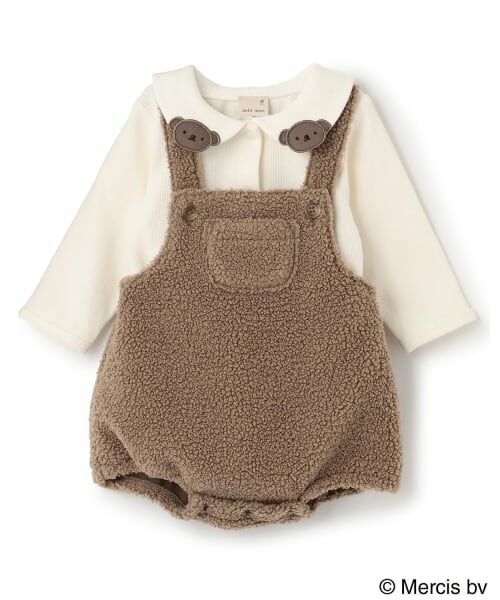 petit main / プティマイン ベビー・キッズウエア | 【dick bruna】衿付きロンパース＋ボアサロペセット | 詳細7