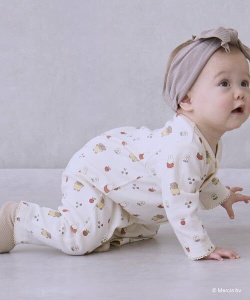 petit main / プティマイン ロンパース | 【dick bruna】総柄カバーオール | 詳細1