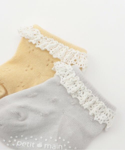 petit main / プティマイン ベビー・キッズウエア | BABY3Pソックス | 詳細1