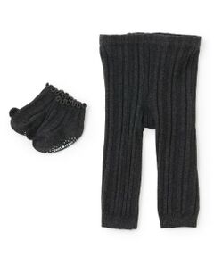 petit main / プティマイン ベビー・キッズウエア | ソックスつきレギンス