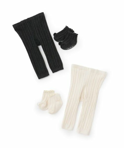 petit main / プティマイン ベビー・キッズウエア | ソックスつきレギンス | 詳細5