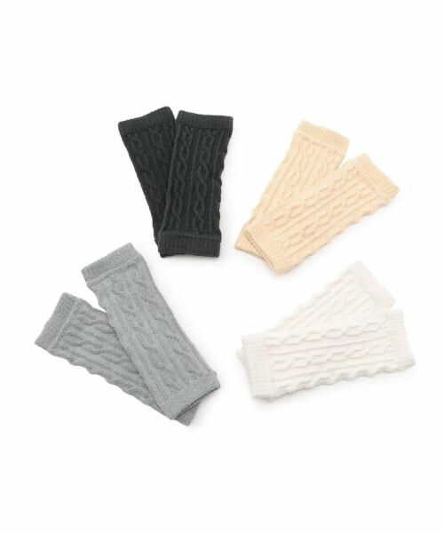 petit main / プティマイン ベビー・キッズウエア | もこもこケーブルレッグウォーマー | 詳細4