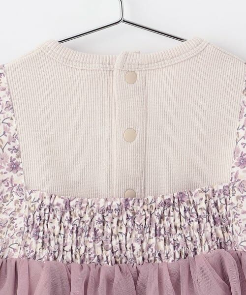 petit main / プティマイン ロンパース | お花チュールドッキングOPロンパース | 詳細6