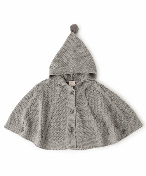 petit main / プティマイン ベビー・キッズウエア | ニットケープ | 詳細10