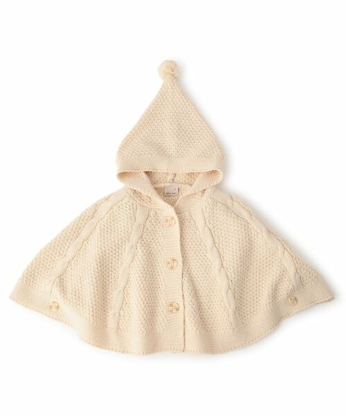 petit main / プティマイン ベビー・キッズウエア | ニットケープ | 詳細11