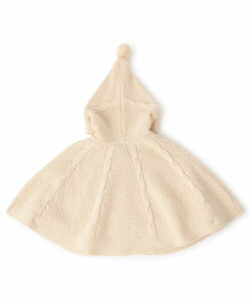 petit main / プティマイン ベビー・キッズウエア | ニットケープ | 詳細12