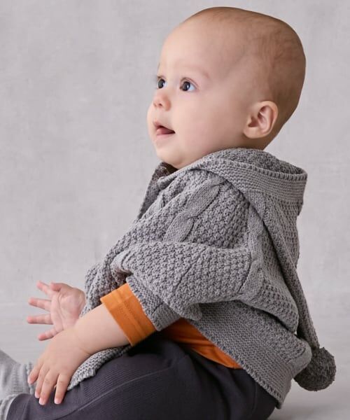 petit main / プティマイン ベビー・キッズウエア | ニットケープ | 詳細2