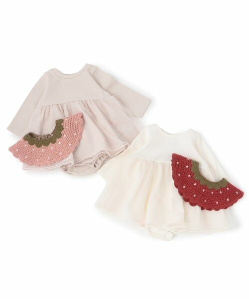 petit main / プティマイン ロンパース | いちご衿つきロンパース | 詳細16