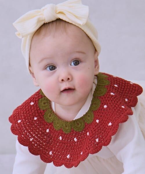 petit main / プティマイン ロンパース | いちご衿つきロンパース | 詳細3