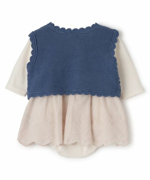 petit main / プティマイン ロンパース | 【リンク】クロシェベストつきロンパース | 詳細7