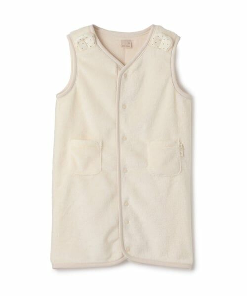 petit main / プティマイン ベビー・キッズウエア | 【吸水速乾】アニマルスリーパー（アイボリー）