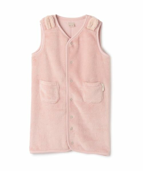 petit main / プティマイン ベビー・キッズウエア | 【吸水速乾】アニマルスリーパー（ライト ピンク）