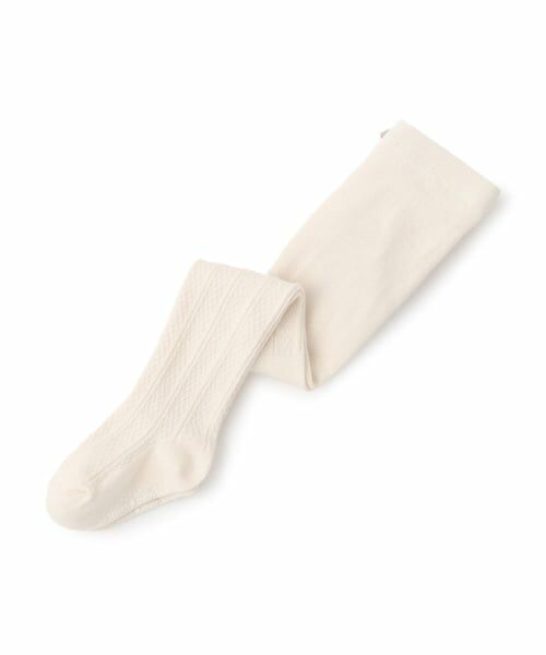 petit main / プティマイン ストッキング・タイツ・その他 | ジャガードタイツ（アイボリー）