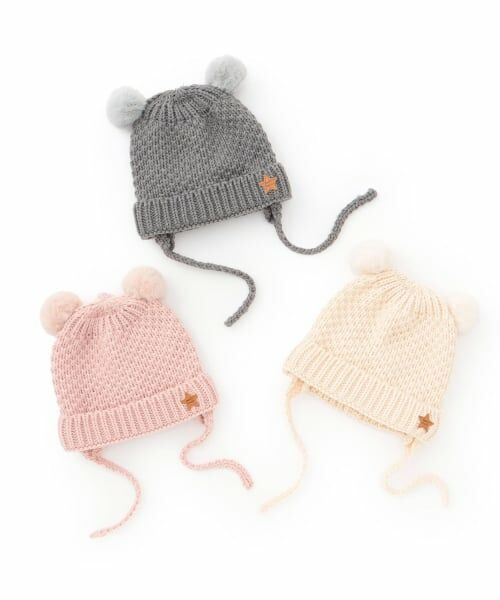 petit main / プティマイン ベビー・キッズグッズ | ぽんぽんニット帽 | 詳細11